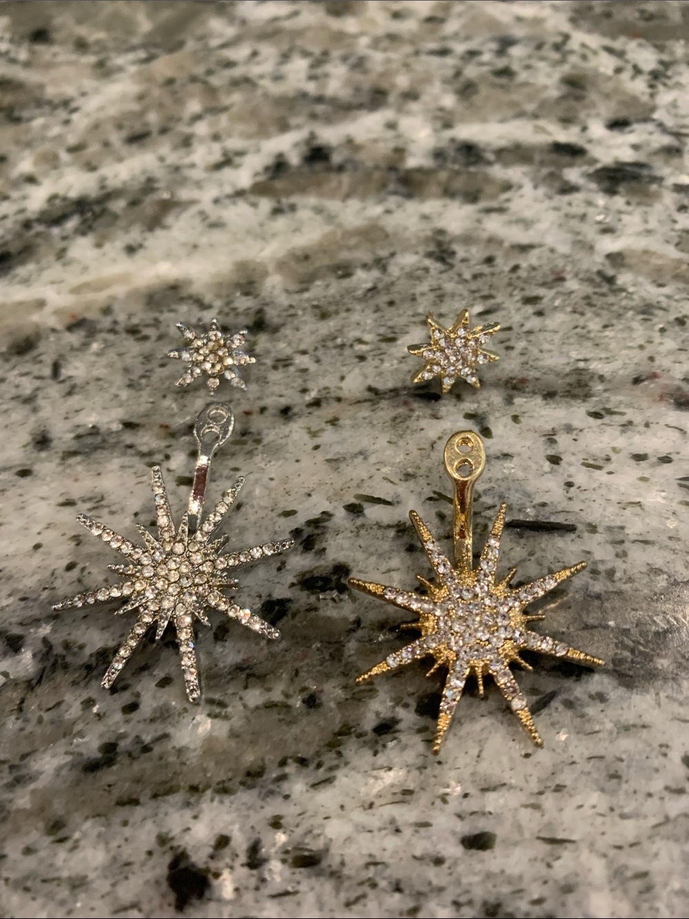 2 way Earrings; stud or dangle brand new
